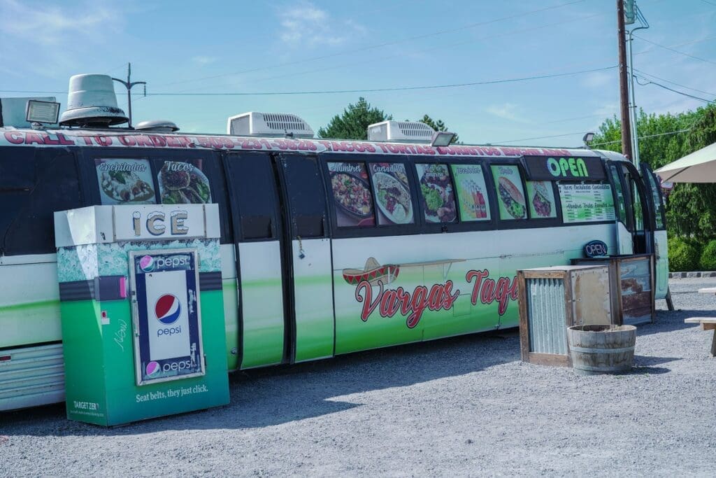 Family Dining at the Food Truck